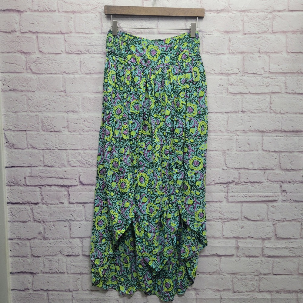 Anthropologie Sargasso Split Hem Flowing Wide Leg Pants Sz S Festival Boho
